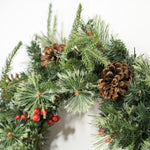 60cm Christmas Wreath With Led Lights