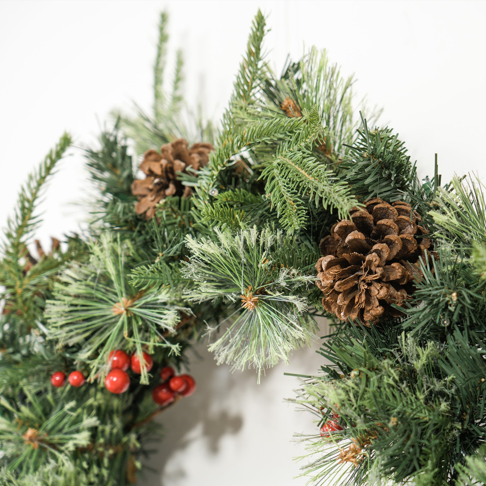 60cm Christmas Wreath With Led Lights