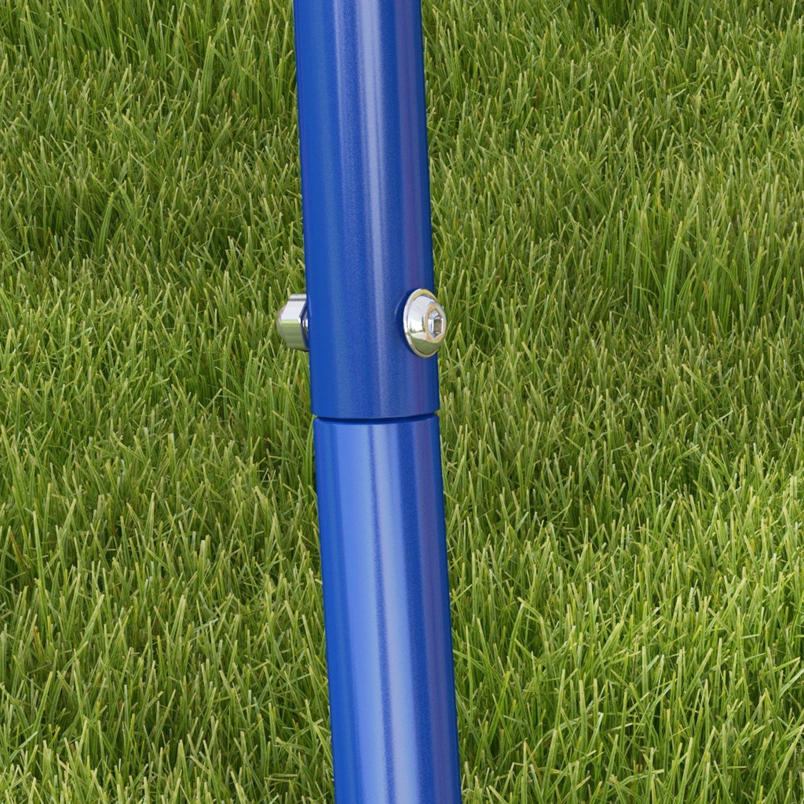 Garden Swing Set For Toddlers W/ Safety Belt - Orange And Blue