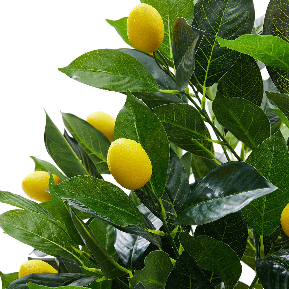 120cm Artificial Lemon Tree With Pot Faux Citrus Plant
