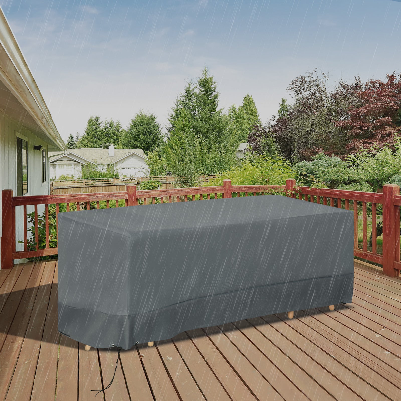 Rectangular Patio Furniture Cover For Chairs 600d Oxford
