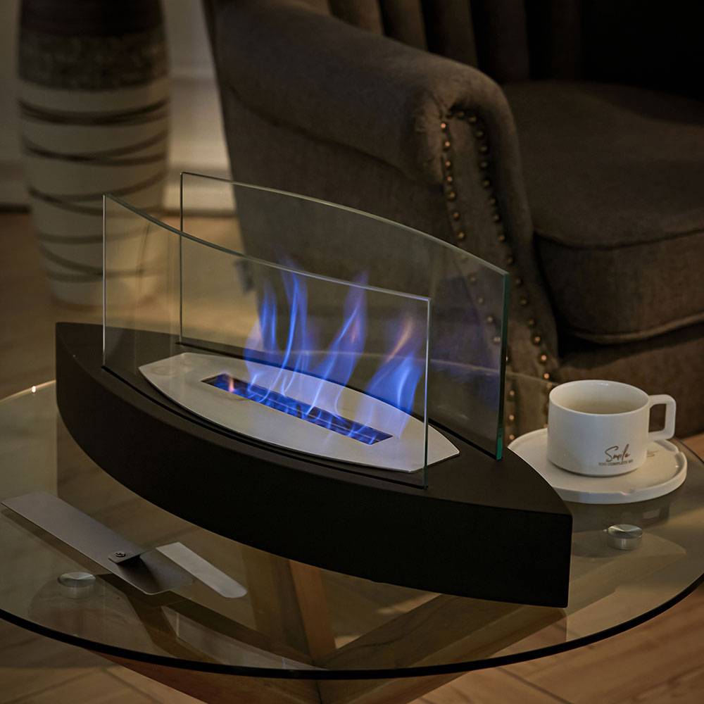 Unique Smokeless Stainless Steel Tabletop Ethanol Fireplace