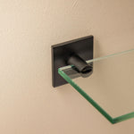 Glass Bathroom Shelf Organizer 40cm Chrome Stick Collection