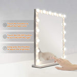 Metal Round Hollywood Vanity Mirror With Led Lights & Touch Screen Control