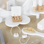 HYGRAD BUILT TO SURVIVE Girls Wooden Dressing Table & Stool Set Kids Makeup Mirror Table Chair Princess Pretend Play