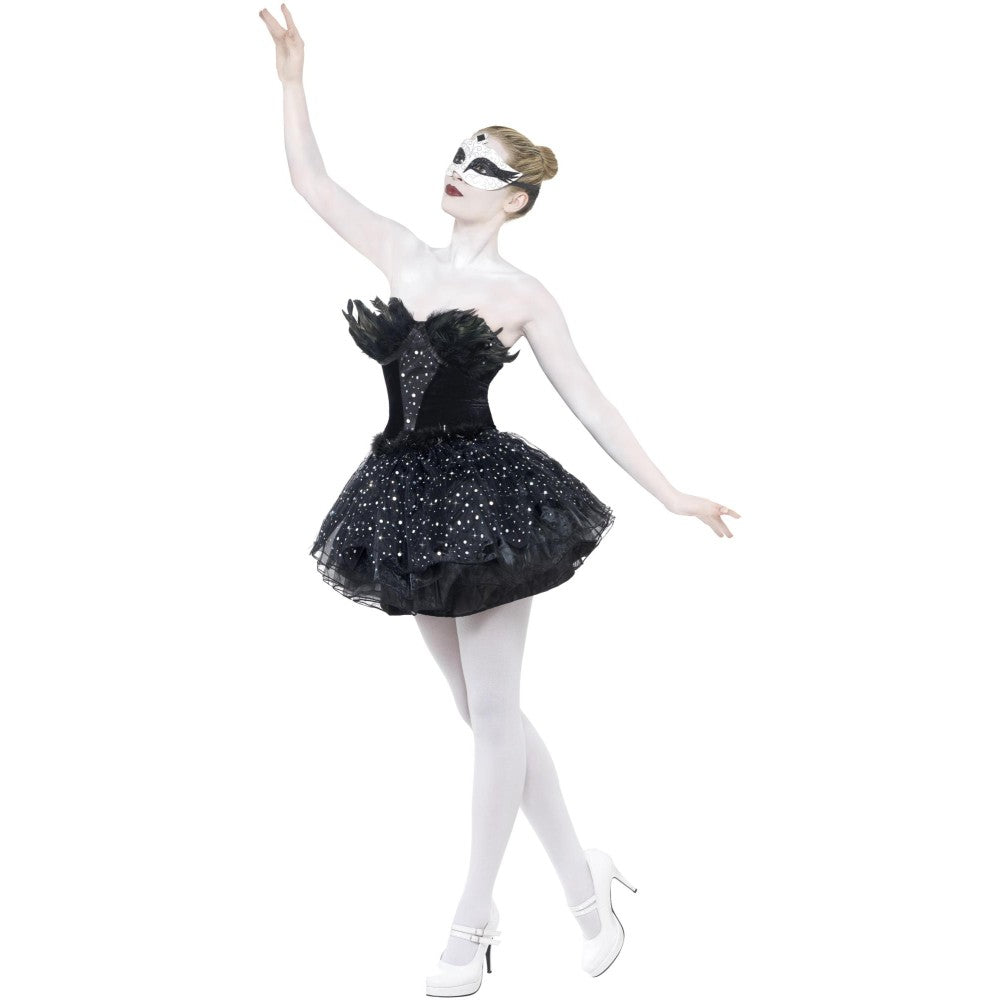 Gothic Swan Masquerade Costume | Small