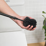 Recycled Toilet Brush Head - Replaceable with a robust 360° hourglass shape - Made in the UK | Graphite Black