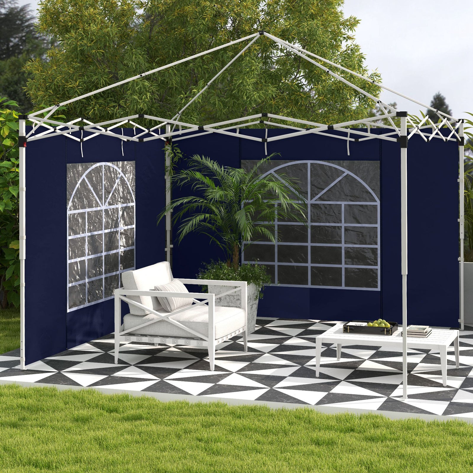 3x3(m) Or 3x6m Pop Up Gazebo Side Panels Replacement, 2 Pack