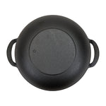 25cm/27cm/30cm Dia Cast Iron Wok With Dual Handles | Small