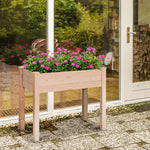 Raised Wooden Garden Planter 86x46x76cm