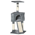 Corner Cat Tree Tower For Indoor Cats With Scratching Post, Condo | Gray