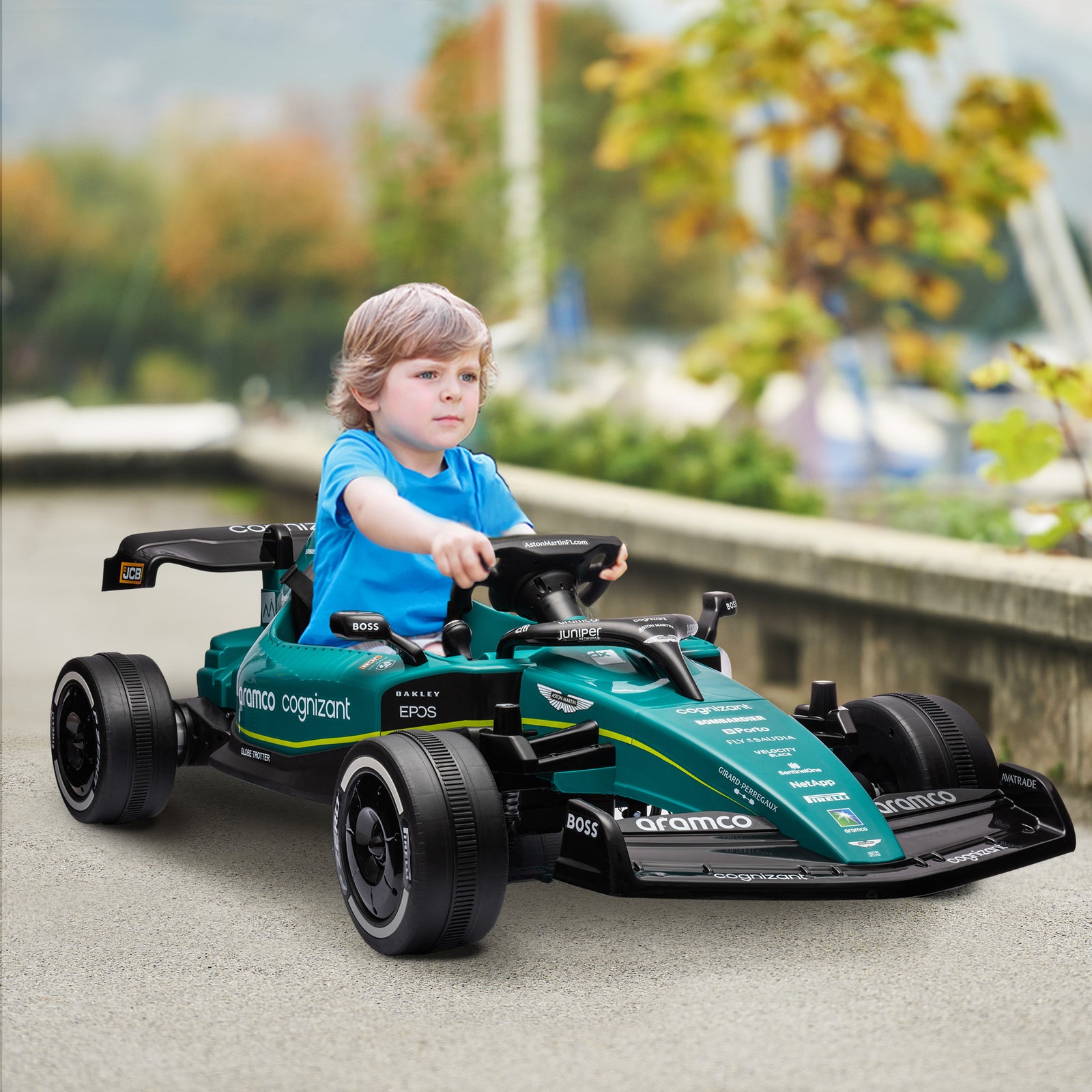 12v Electric Go Kart W/ Shock-absorbing Wheels, Remote, Bluetooth