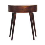 Solid Wood Odyssey Console Table, 1 Drawer, Dark Brown