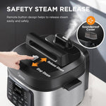 6l Electric Pressure Cooker – 12 Preset Programs, Ceramic Non-stick Inner Pot, Dual Heating, Touch Control