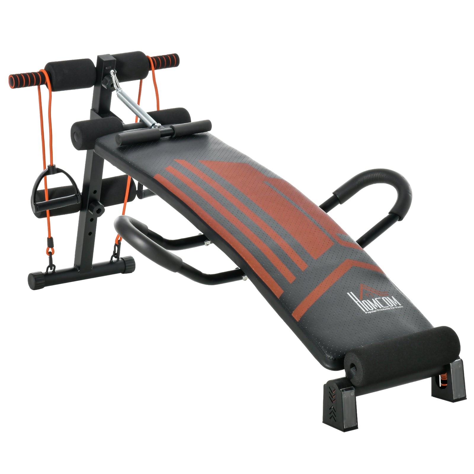 Sit Up Bench With Headrest For Ab Exercise | Black