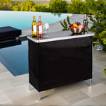 2-tier Portable Aluminium Alloy Bar Table