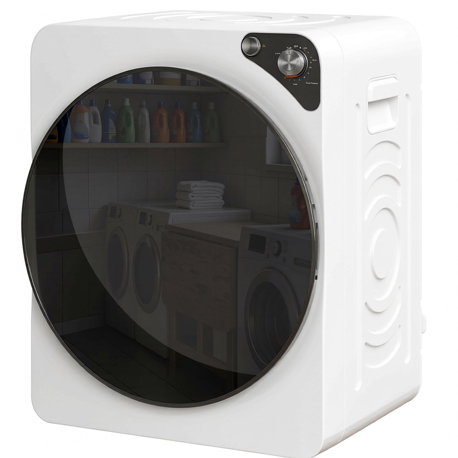 5kg Vented Tumble Dryer, Compact Dryer With 5 Drying Modes | White