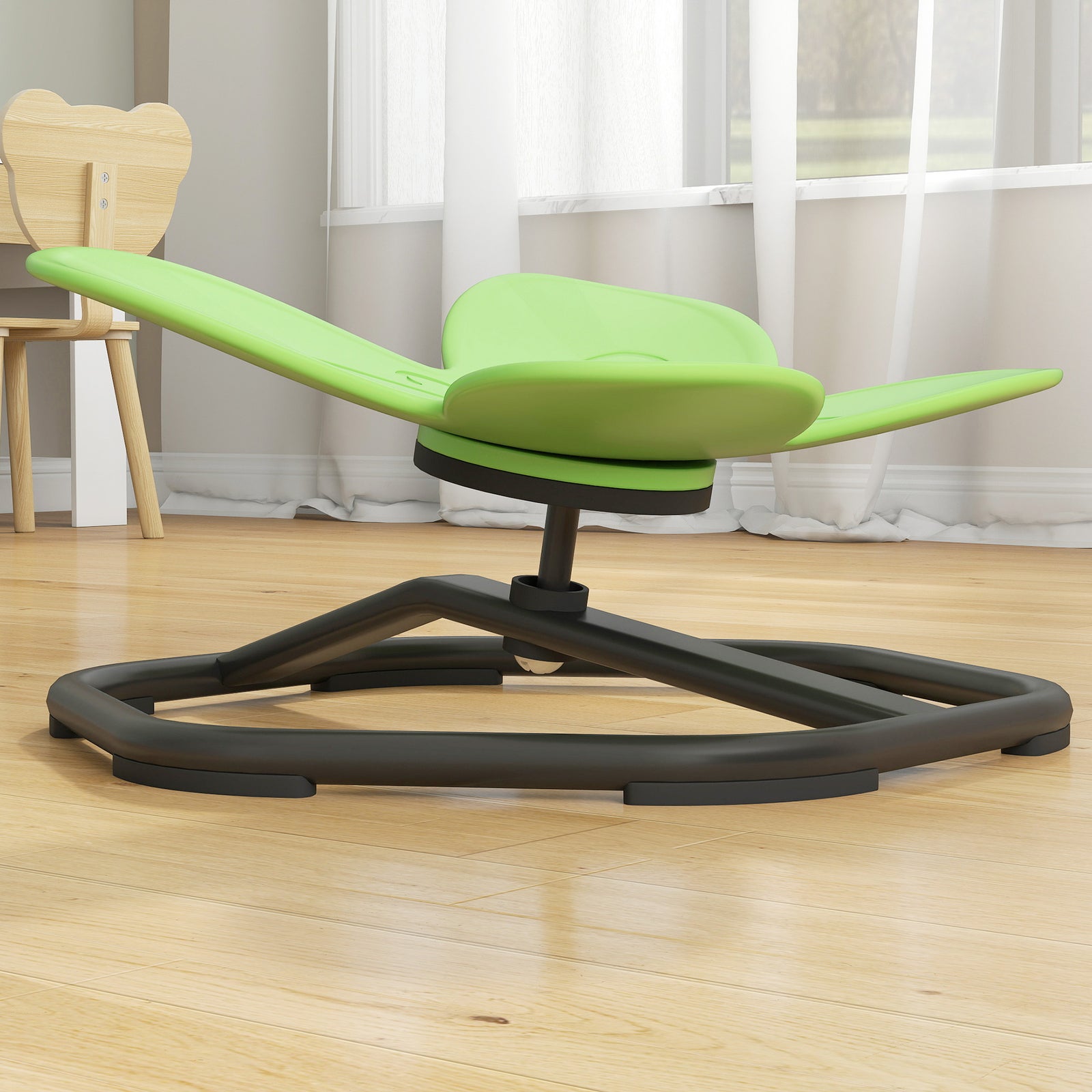 Butterfly-shaped Kids Swivel Chair, Sensory Spinning Chair | Green
