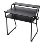80cm W Gaming Desk With Cup Holder & Headphone Hook Sturdy Computer Table For Gamers