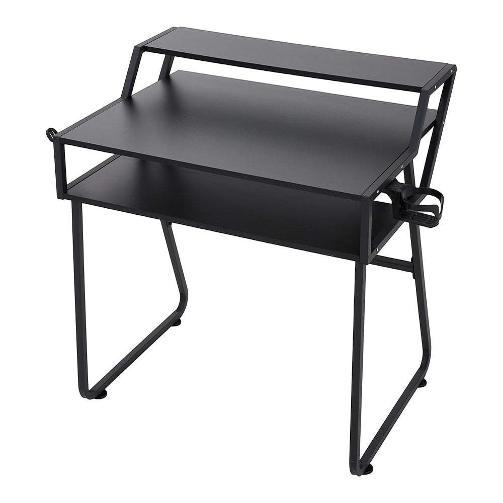 80cm W Gaming Desk With Cup Holder & Headphone Hook Sturdy Computer Table For Gamers