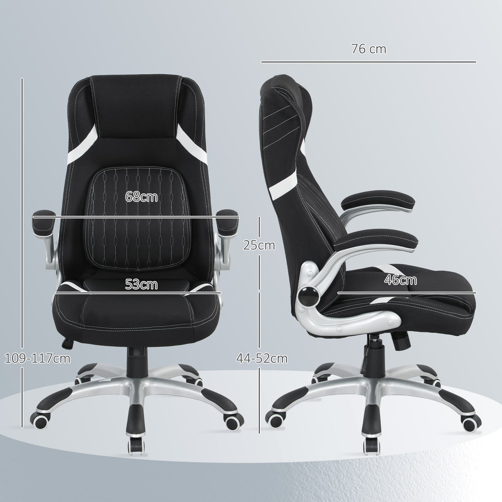 Desk Chair With Tilt Function | Black