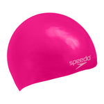 Childrens/kids Silicone Moulded Swimming Cap | One Size | Pink