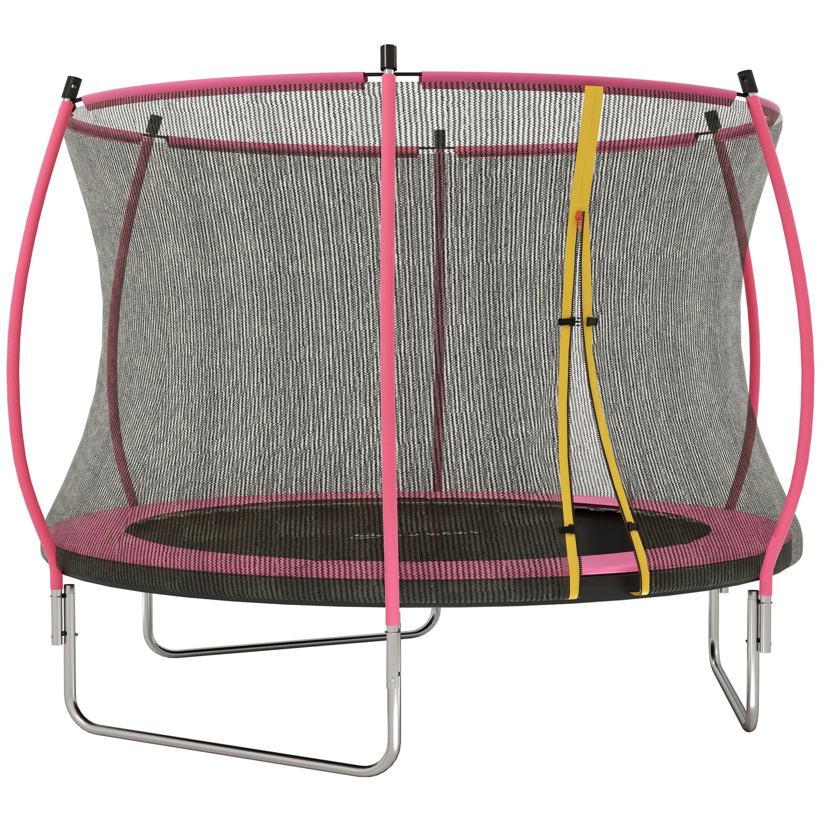 10ft Trampoline With Enclosure Net And Spring Cover | Pink