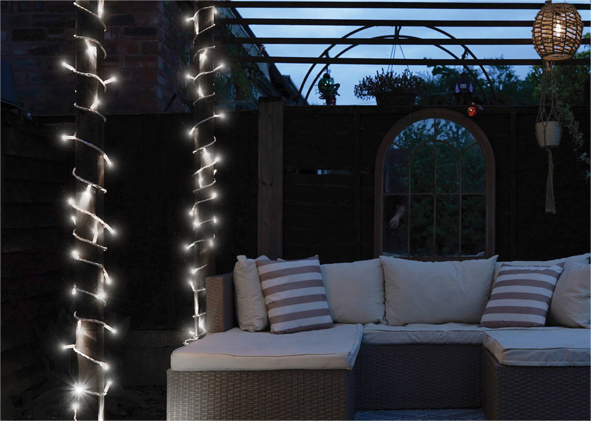 Eagle Connect Led String Lights White Rubber Cool White