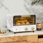 Small Toaster Oven, Glass Door White