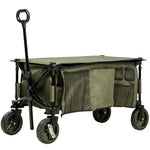 Folding Garden Trolley With Folding Board | Green