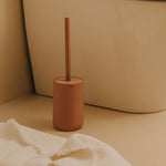Toilet Brush, Free-standing, Polyresin Sage Green, Saona Collection