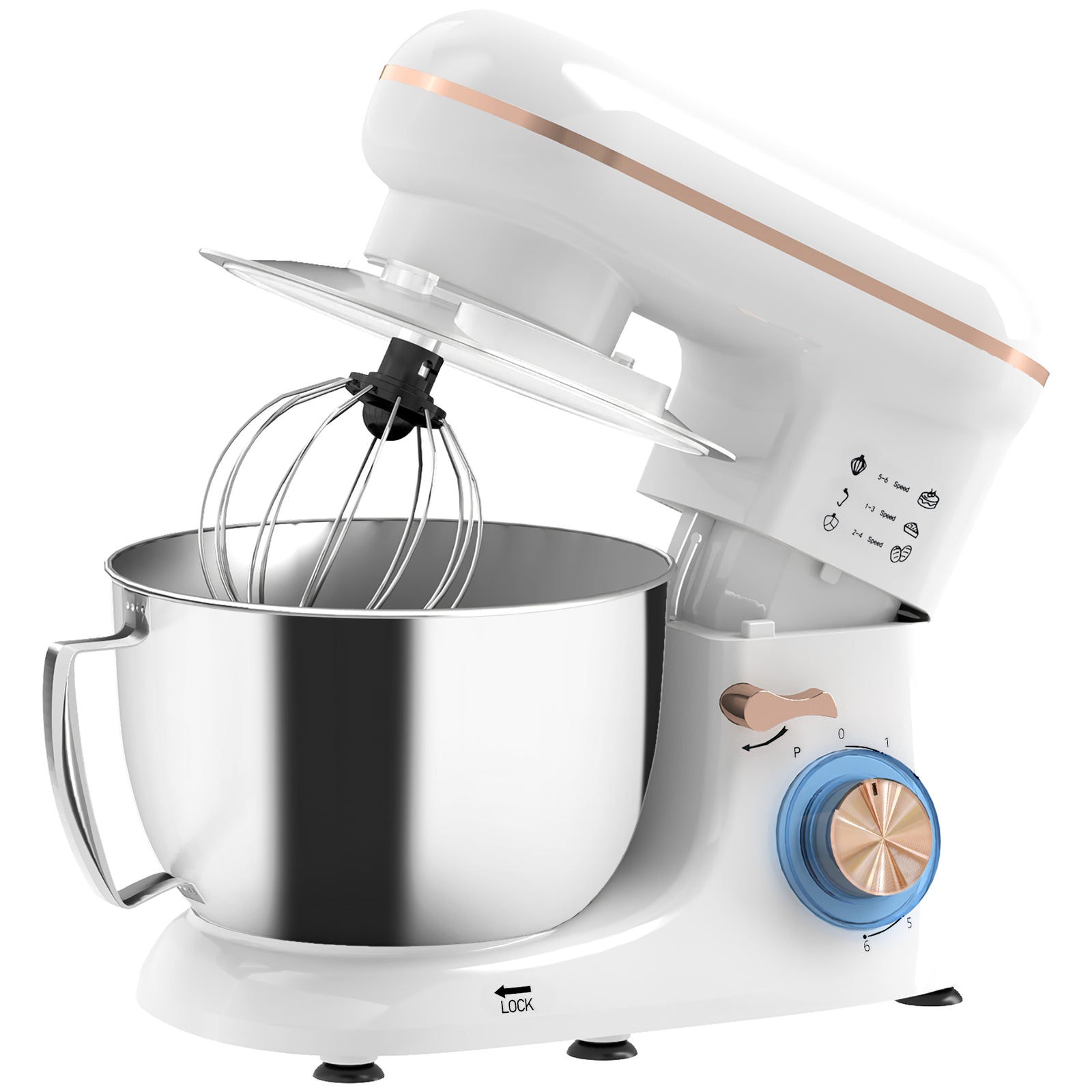 Electric Stand Mixer 4.5l Food Mixer With Dough Hook | White