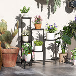 3 Tier Foldable Corner Plant Stand For Indoor Outdoor