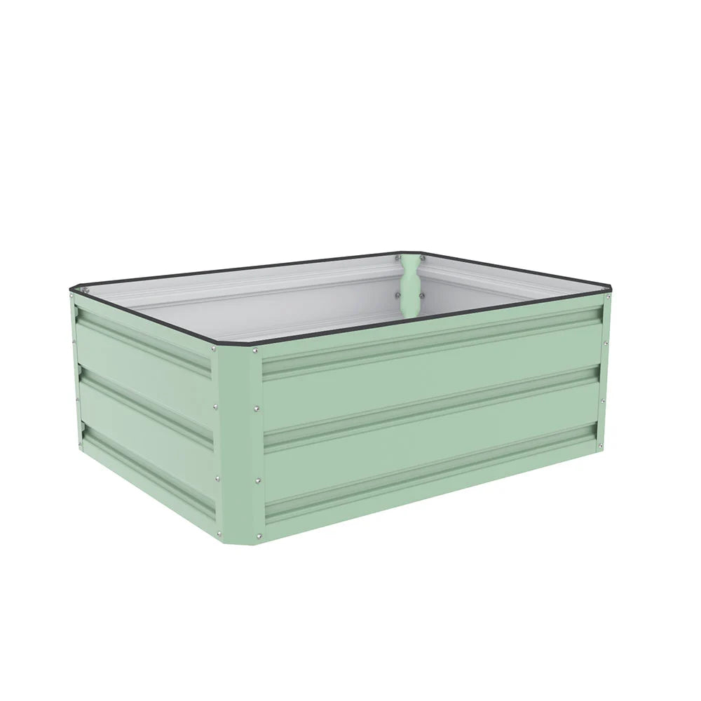 Metal Raised Garden Bed - Light Green | 80 x 60cm