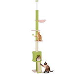 Floor To Ceiling Cat Tree Adjustable Height 220-240 Cm Cat Tower