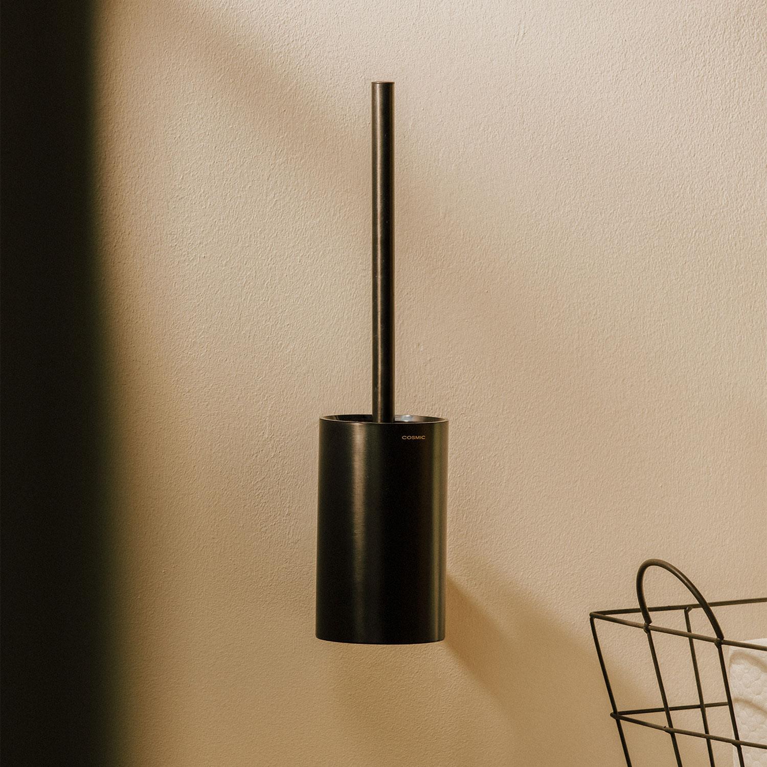 Toilet Brush, Wall-mounted, Matt Black, Architect S+ Collection