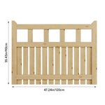 120cm W X90cm H Outdoor Wooden Garden Gate Fence Door | 120cm x 90cm | Natural