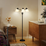 HOMCOM Arc Tree Floor Lamp With 3000k/4500k/6500k Colour Temperatures Black