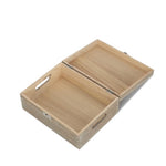 Oak Effect Wooden Box | Small | Brown