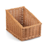 Wicker Sloped Sided Display Basket | Small | Brown