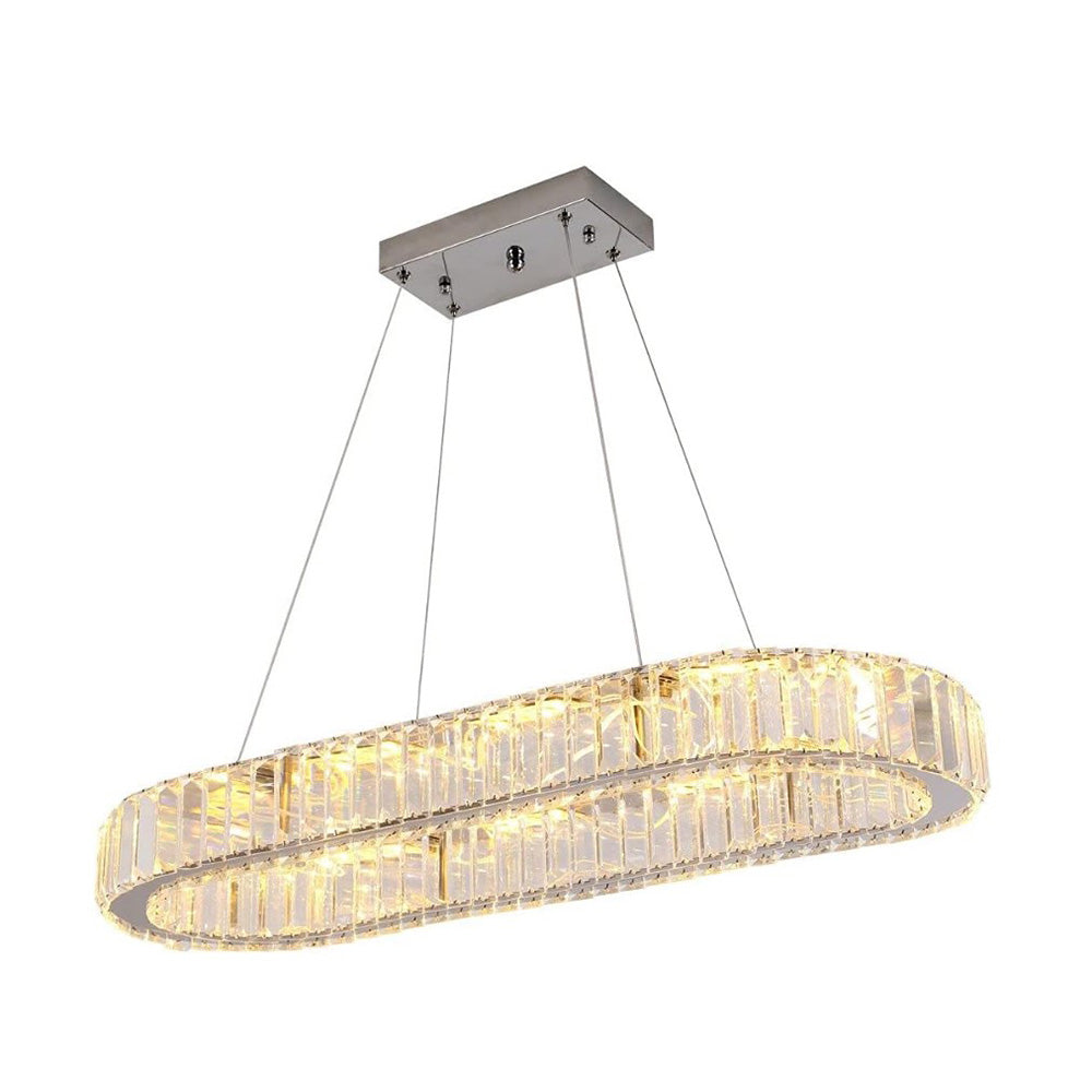 Bath Plus TB+ Crystal Oval Led Pendant Light