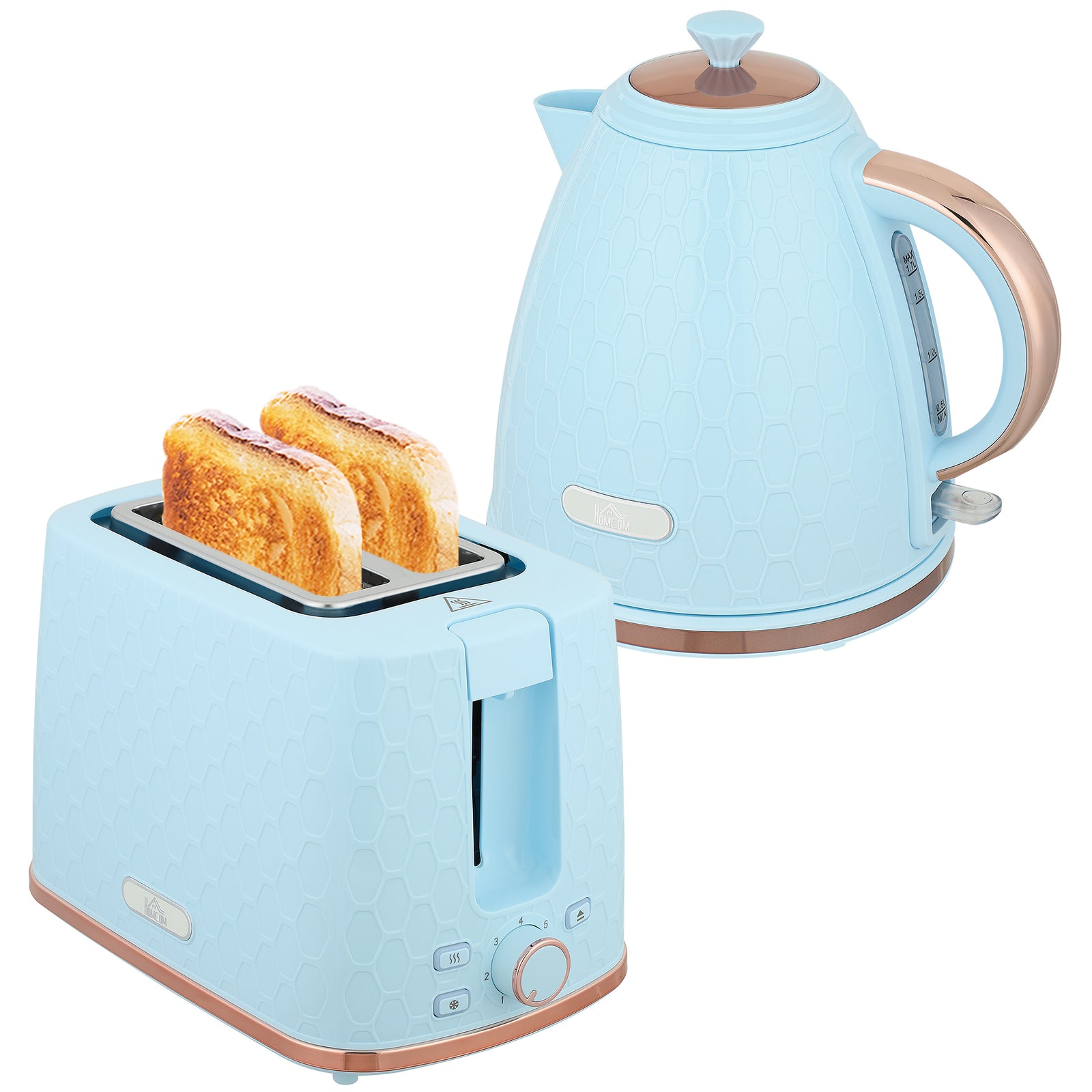 Kettle & 2 Slice Toaster | Light Blue