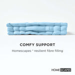 Cotton Plain Floor Cushion | 50cm x 50cm | Blue