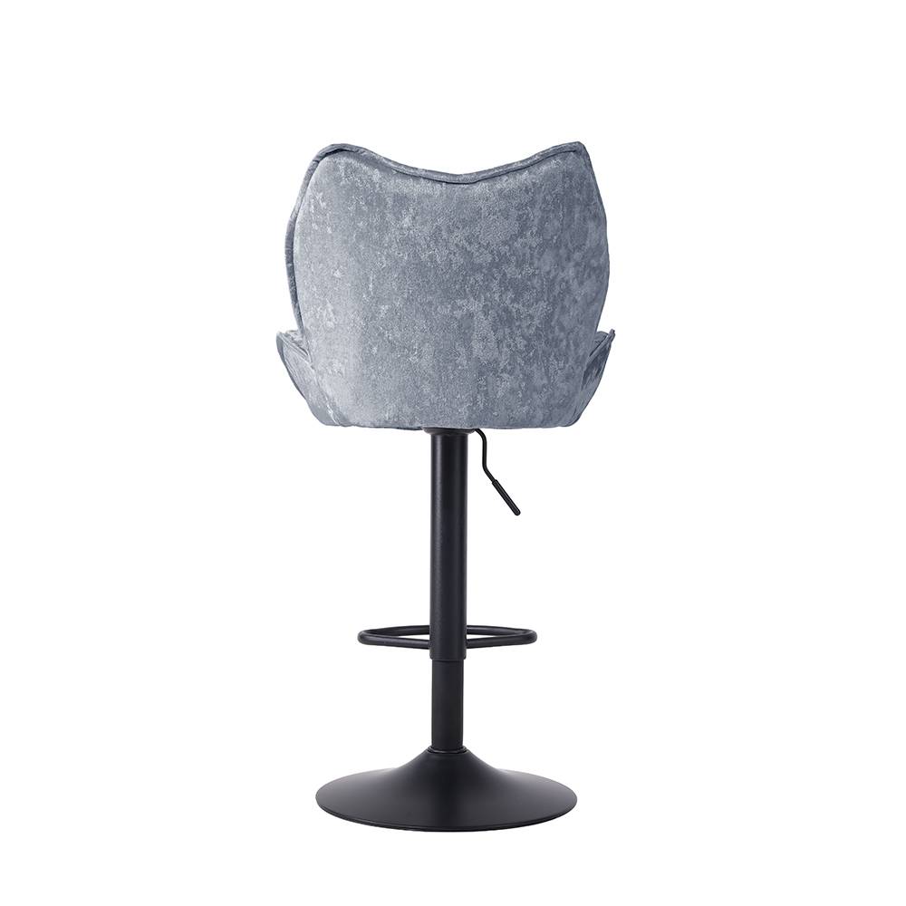2Pcs Height Adjustable Bar Stools | Grey