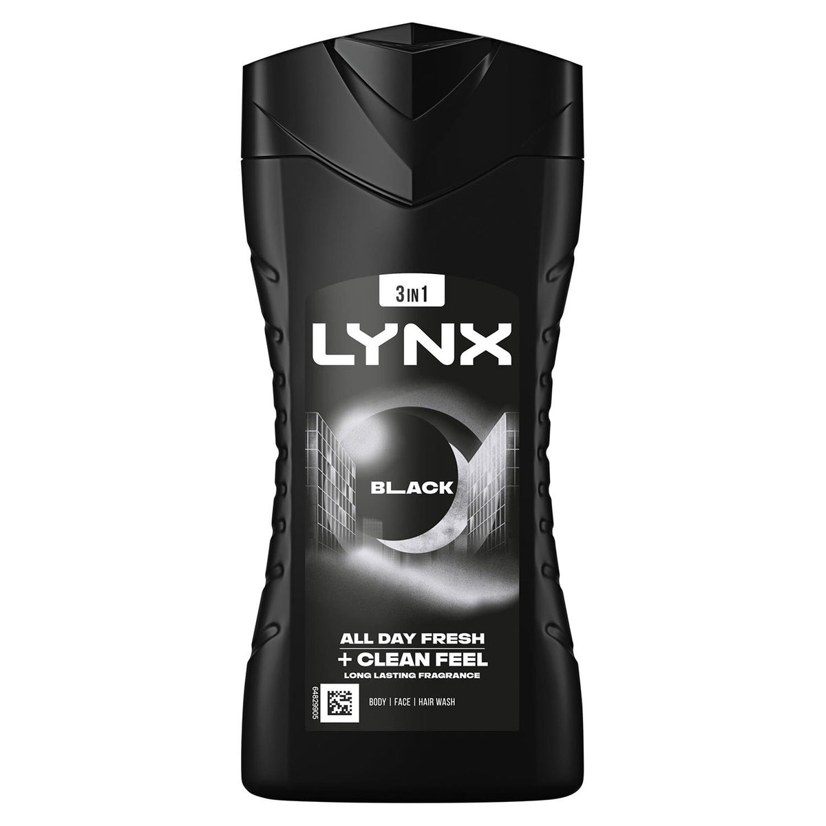 Black 12h Refreshing Fragrance Shower Gel Body Wash For Men, 225ml | Set of 1