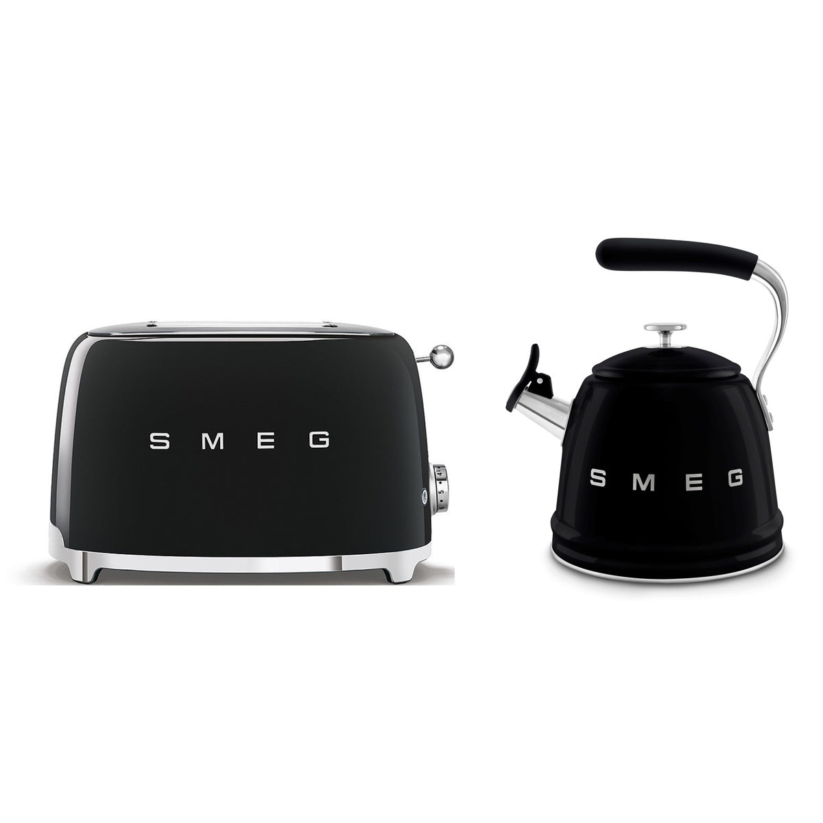 Wkf01, Tsf03 Stovetop Kettle & 4-slice Toaster Set | Black