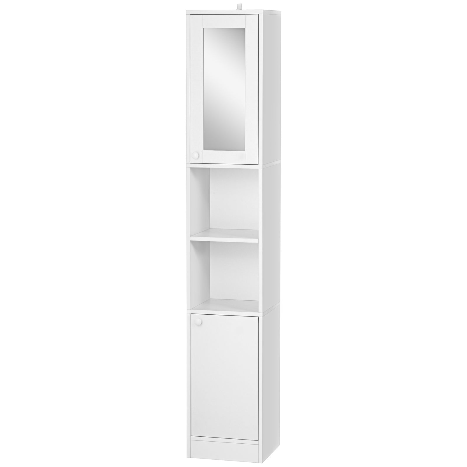 Tall Bathroom Storage Cabinet Freestanding With Mirror