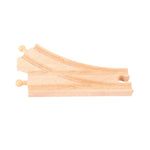 2 Curved Point Track Pieces for Wooden Train Sets