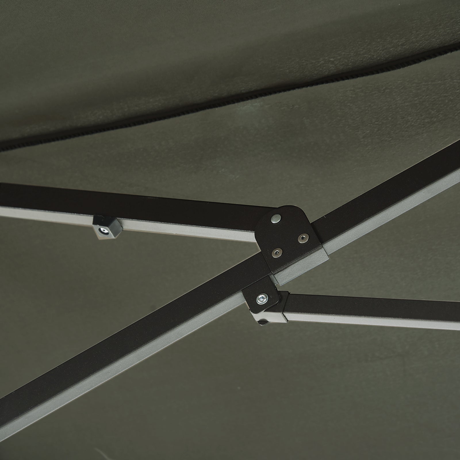 4.6m Double-sided Sun Umbrella W/ Crank | Gray