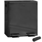 2 X 20l Dual Rubbish Bin Pedal Bin For Recycling And Waste | Black
